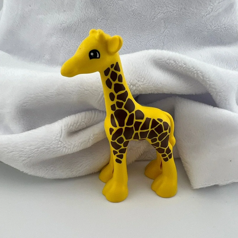 LEGO DUPLO Giraffe Figure Yellow Brown Safari Zoo Animal‎ Toddler Toy